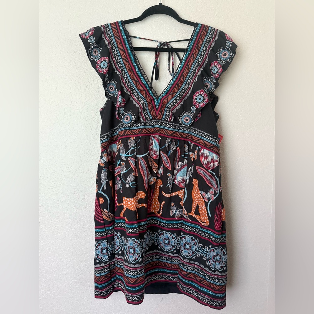 Anthropologie Dress - mini dress, v neck | sz M - Picture 4 of 10
